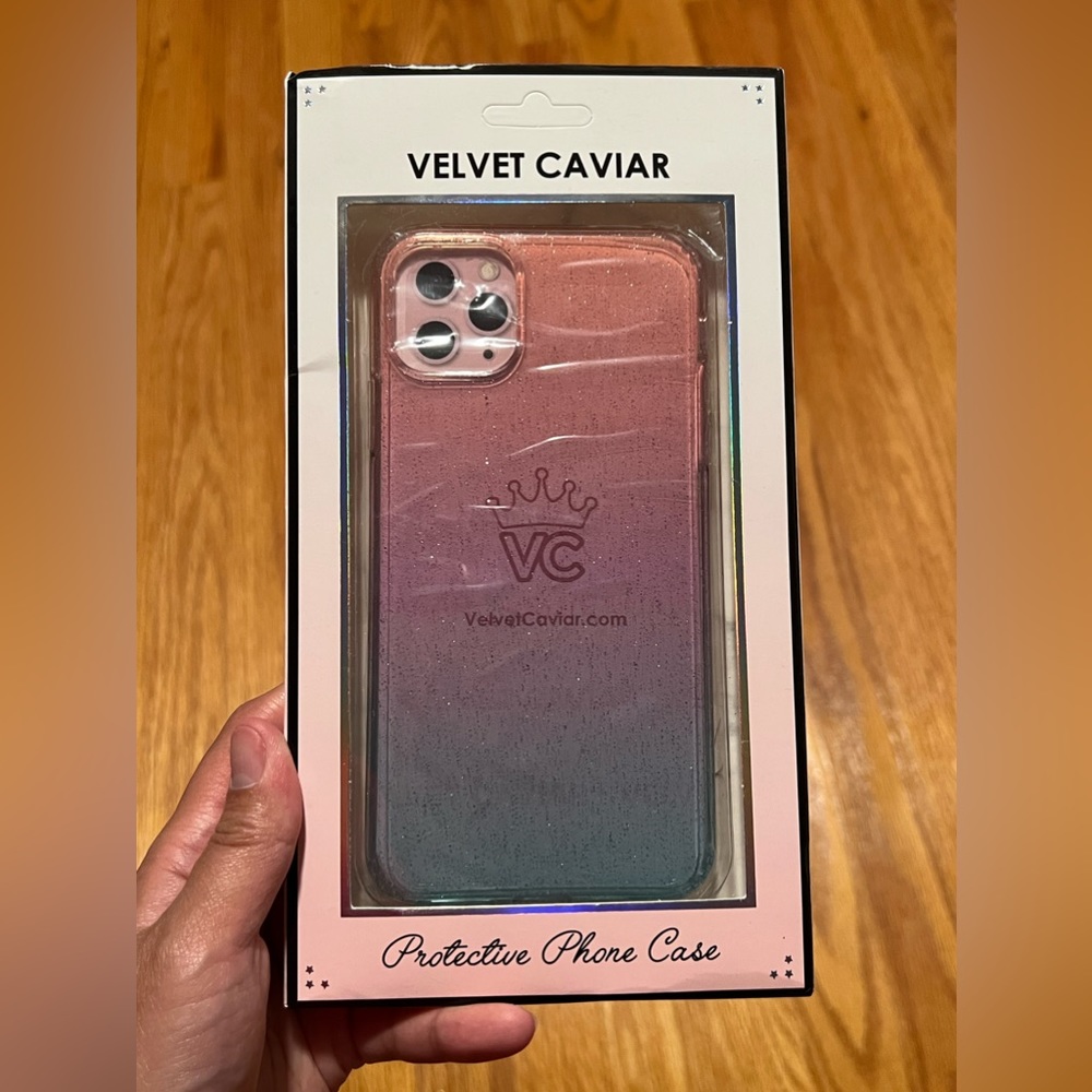 NEW Velvet Caviar Ombré Stardust Glitter iPhone 11 Pro Max Case and Phone Ring